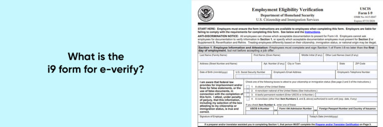 e verify - i9 form